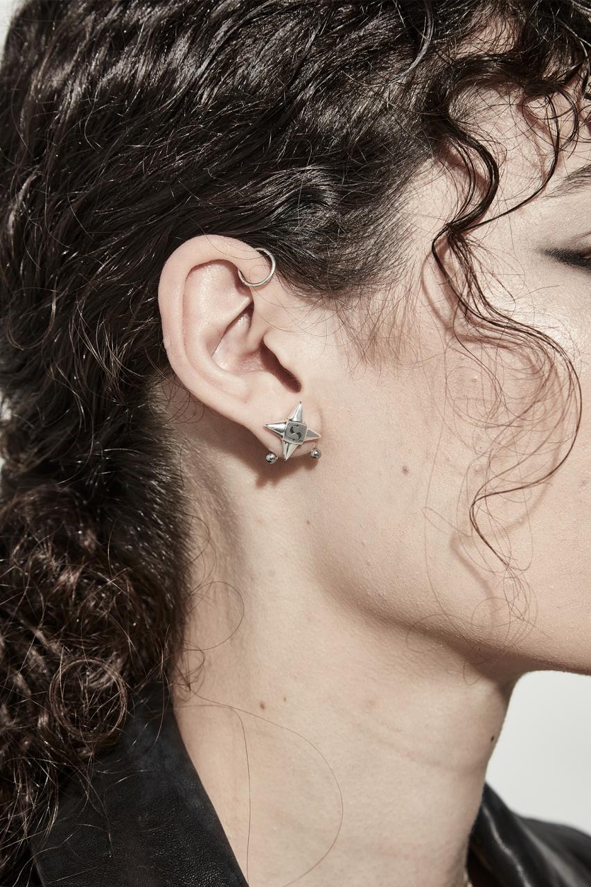 Stolen Girlfriends Club Sterling Silver Star Shock Stud Earrings