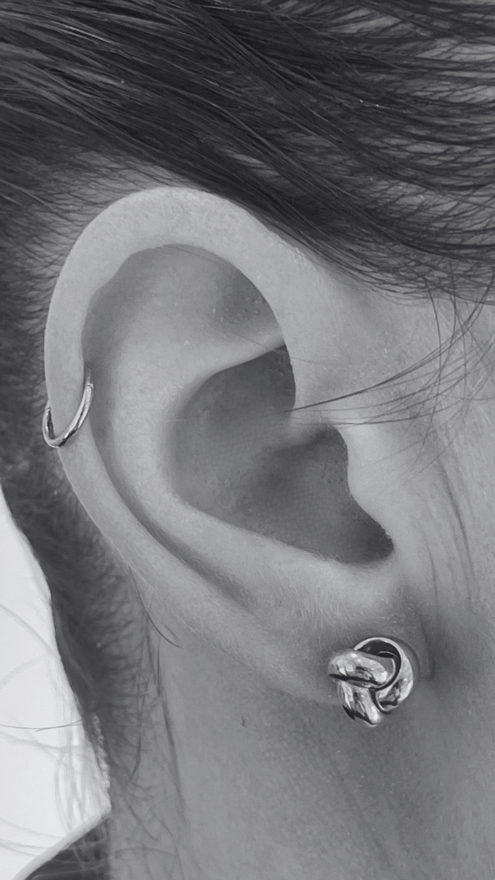 Knotted Stud Earrings in 9ct Yellow Gold