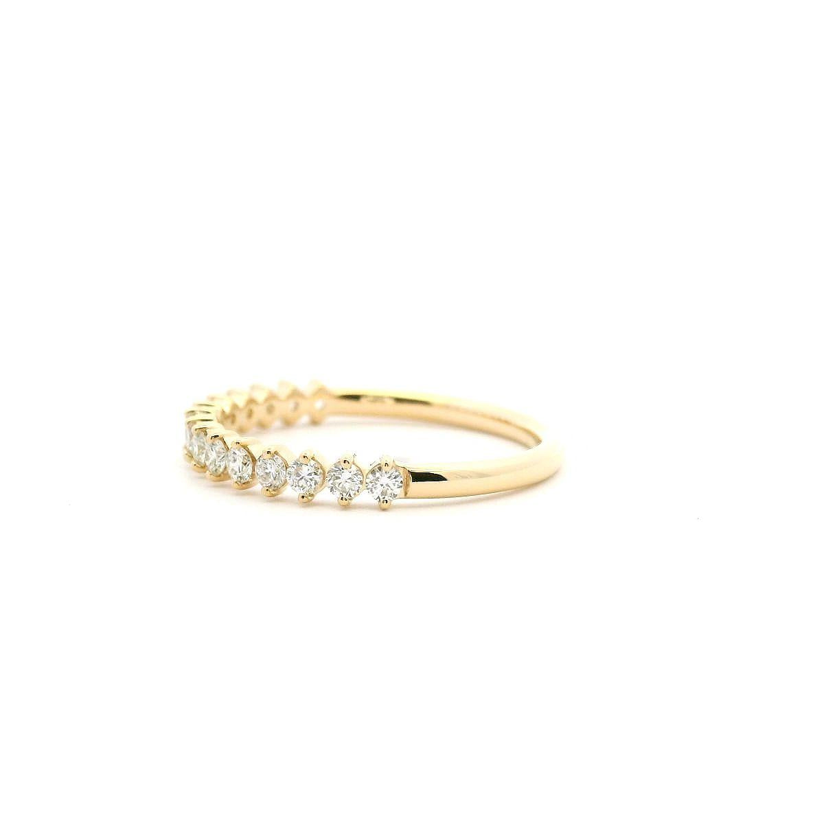 18ct Yellow Gold Lab Grown Diamond Claw Set Ring