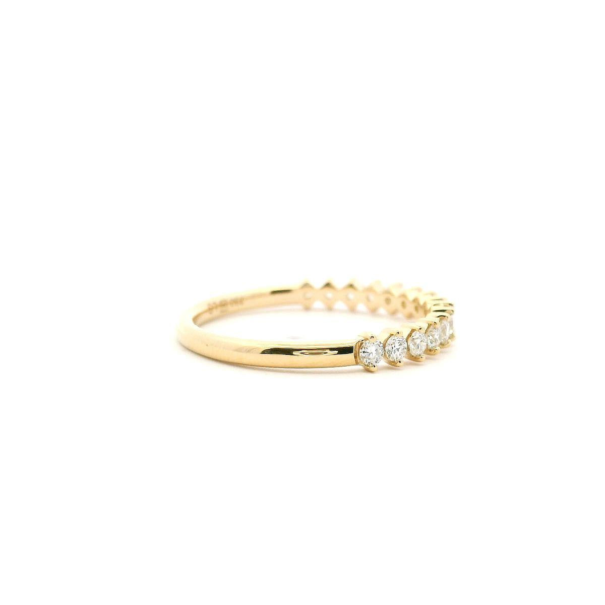 18ct Yellow Gold Lab Grown Diamond Claw Set Ring