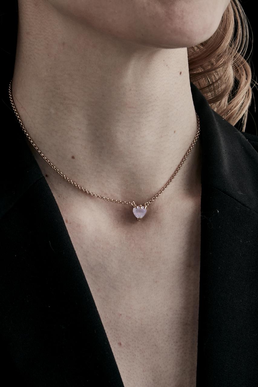 Stolen Girlfriends Club 18ct Gold Plated Rose Quartz Talon Necklace