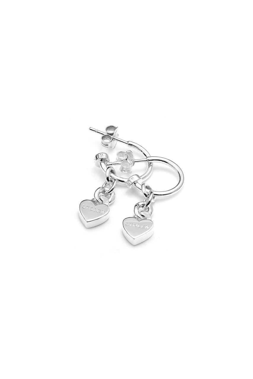 Stolen Girlfriends Club Sterling Silver Love Chain Anchor Earrings