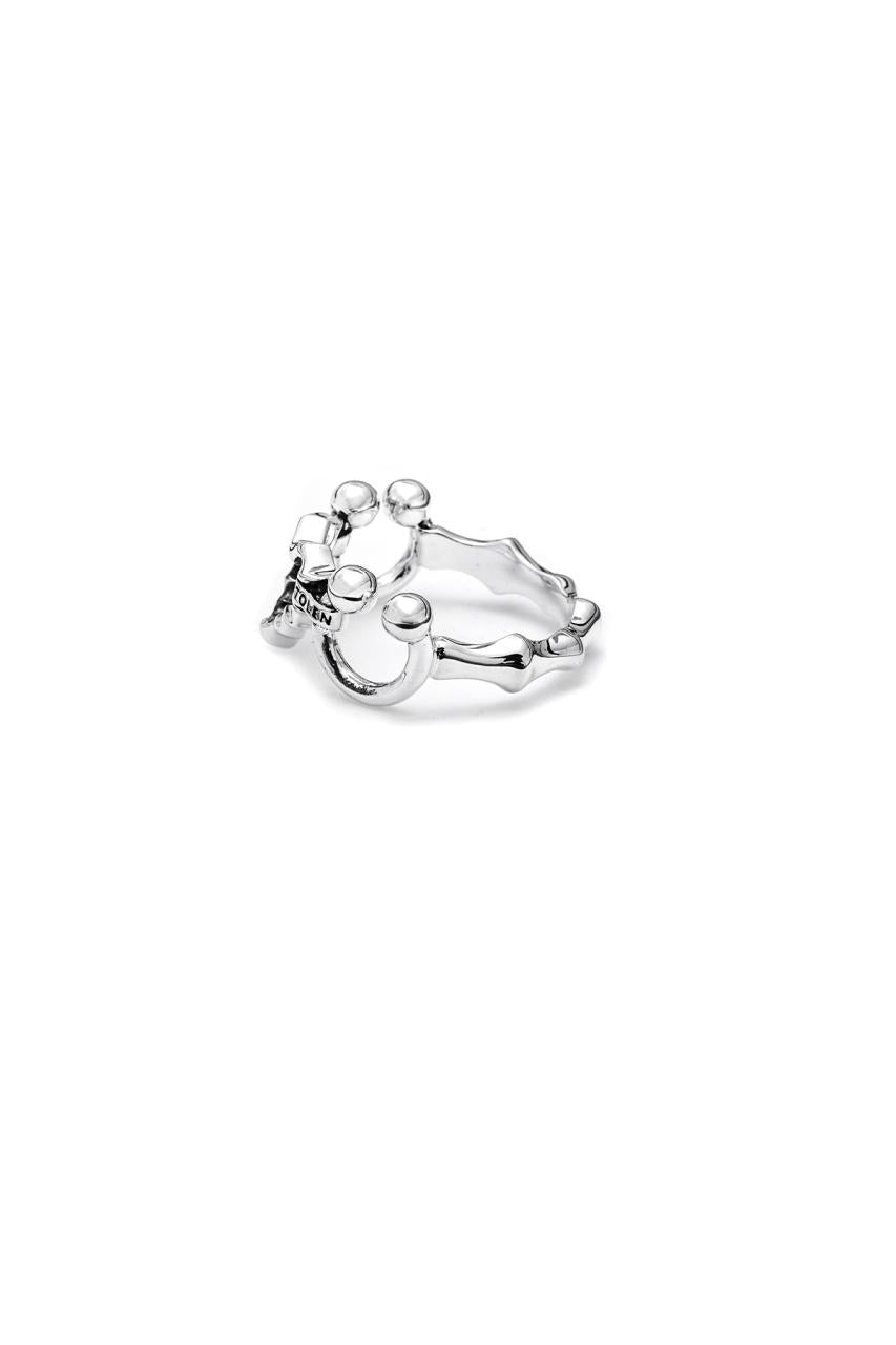 Stolen Girlfriends Club Sterling Silver Punk Jagged Heart Ring