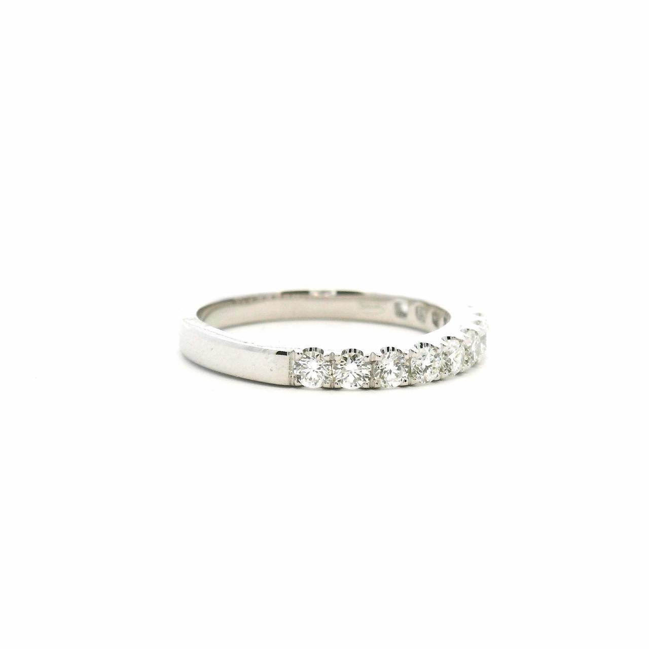 18ct White Gold Diamond Band Ring