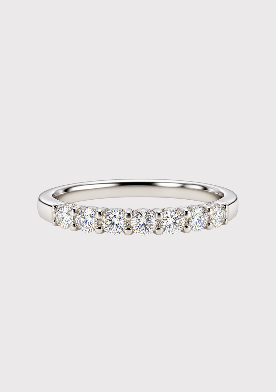 18ct White Gold Diamond Band Ring