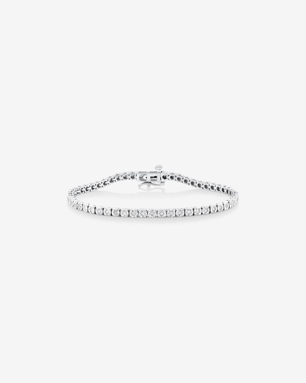 18ct White Gold Diamond 4ct Tennis Bracelet