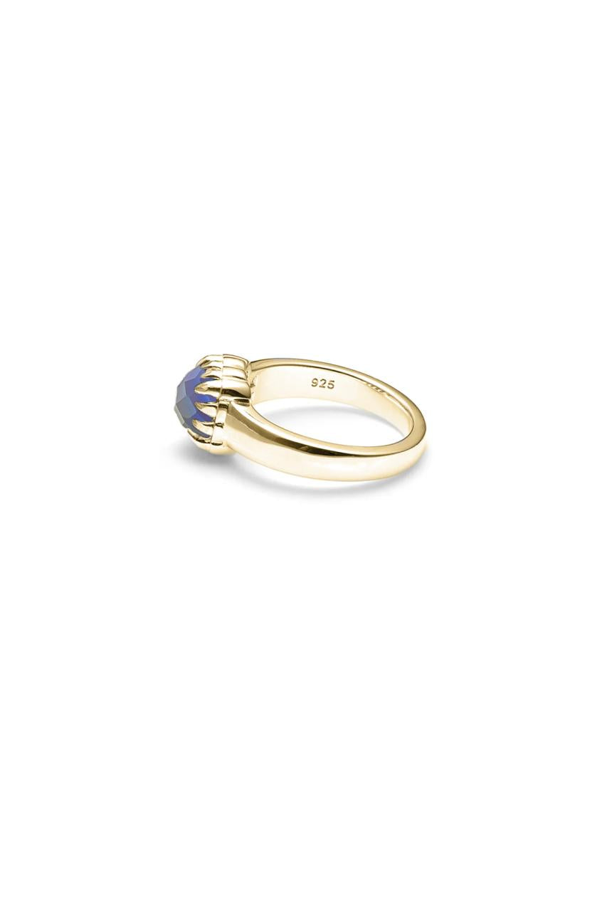 Stolen Girlfriends Club 18ct Gold Plated Mood Crystal Baby Claw Ring