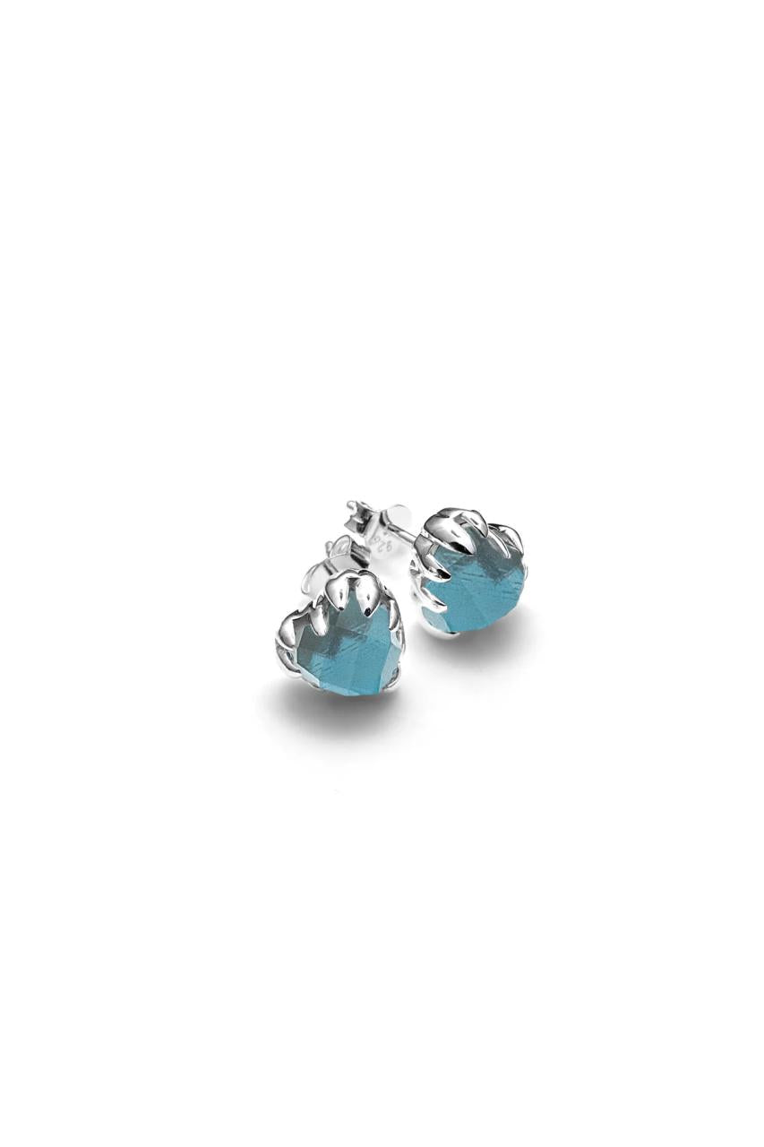 Stolen Girlfriends Club Sterling Silver Mood Crystal Love Claw Earrings