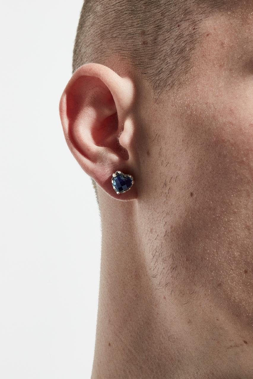 Stolen Girlfriends Club Sterling Silver Mood Crystal Love Claw Earrings