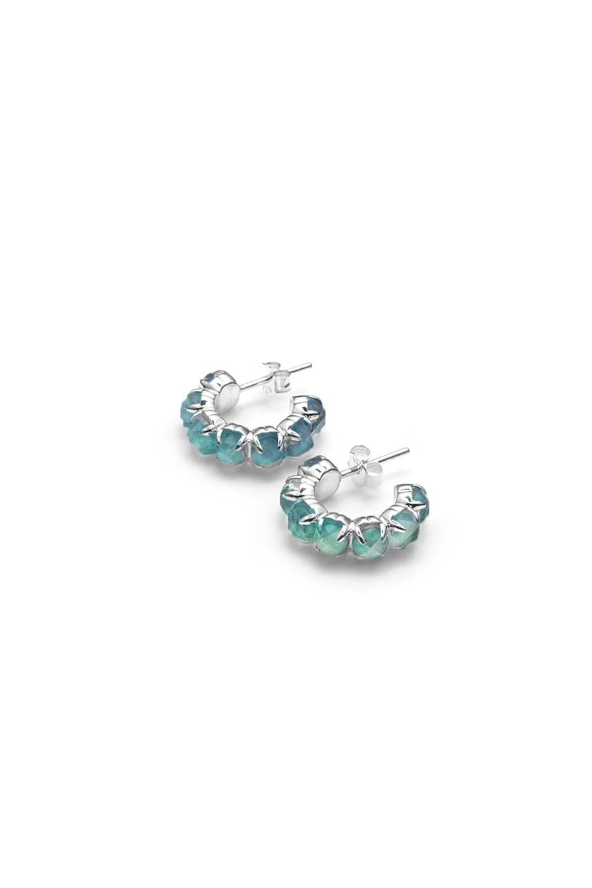 Stolen Girlfriends Club Sterling Silver Mood Crystal Halo Cluster Earrings