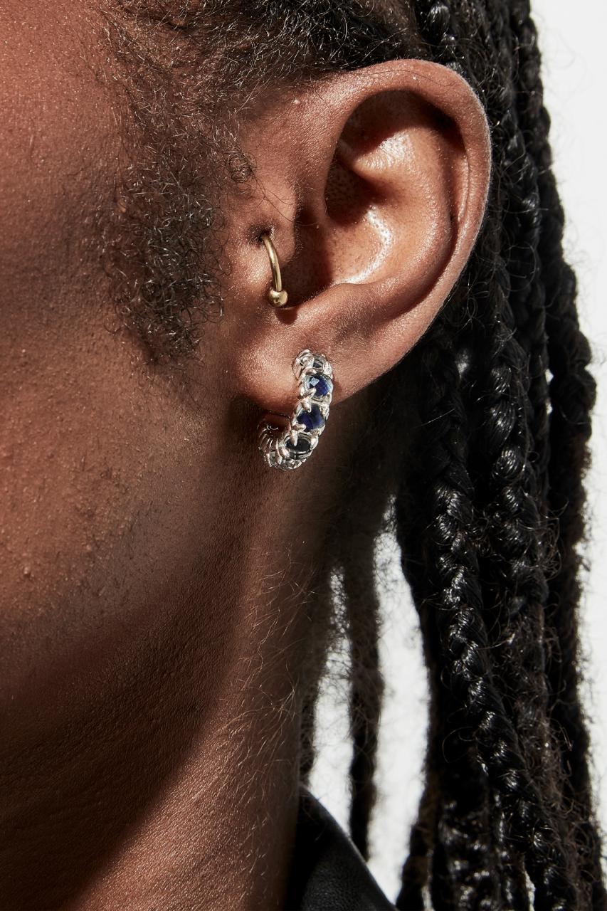 Stolen Girlfriends Club Sterling Silver Mood Crystal Halo Cluster Earrings