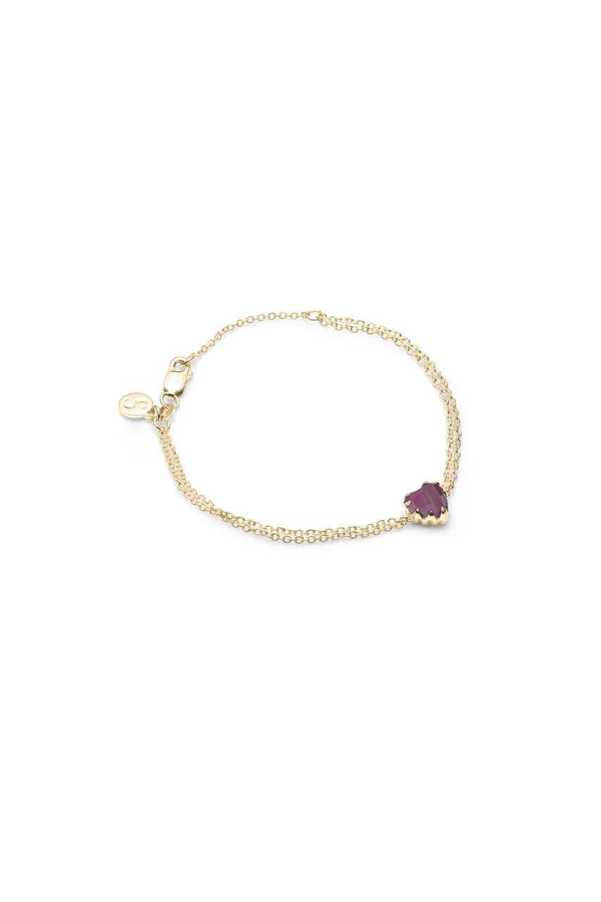 Stolen Girlfriends Club 18ct Gold Plated Mood Crystal Love Claw Bracelet