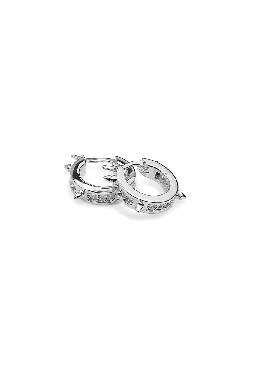 Stolen Girlfriends Club Sterling Silver Precious Punk Huggie Earrings