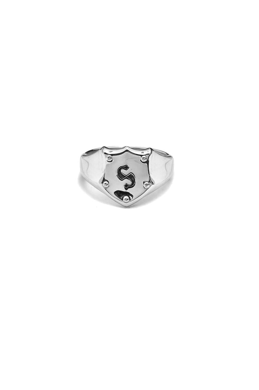 Stolen Girlfriends Club Sterling Silver Shield Signet Ring