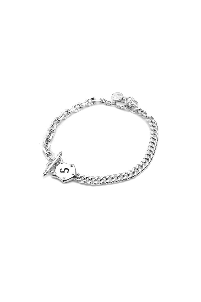 Stolen Girlfriends Club Sterling Silver Shield Bracelet