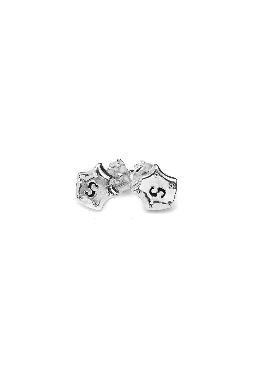 Stolen Girlfriends Club Sterling Silver Shield Stud Earrings