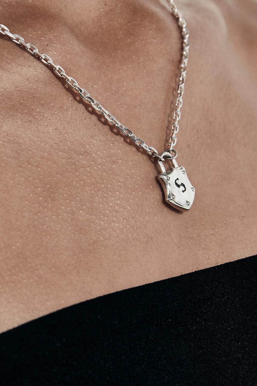 Stolen Girlfriends Club Sterling Silver Shield Necklace