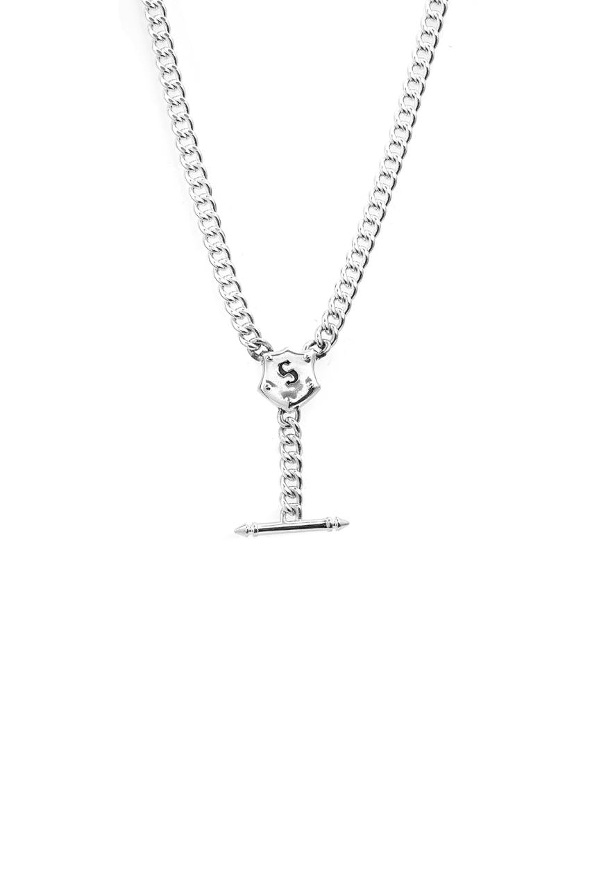 Stolen Girlfriends Club Sterling Silver Shield Fob Necklace