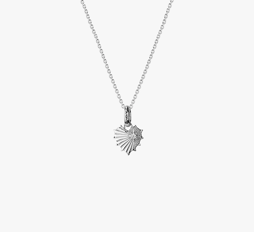 Evolve Sterling Silver Radiant White Topaz Heart Necklace