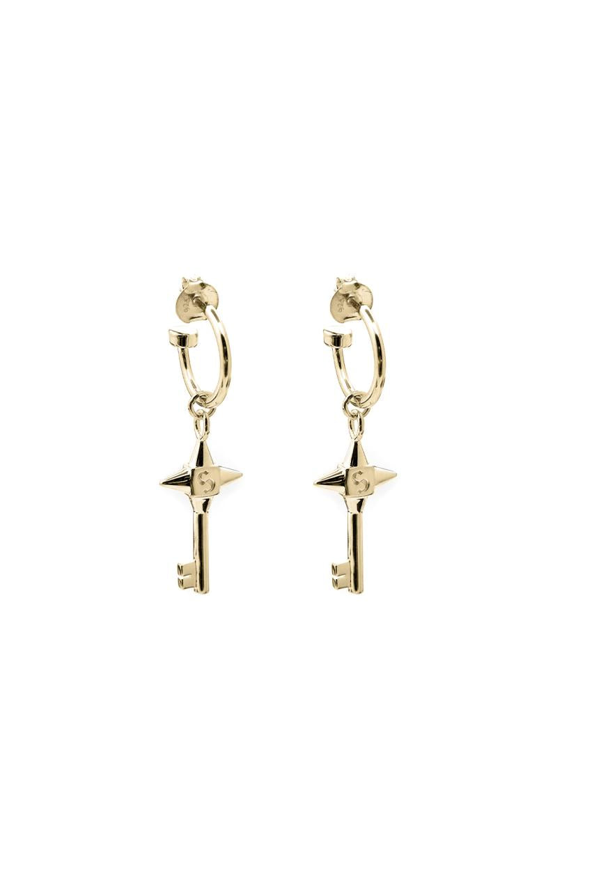 Stolen Girlfriends Club Love Key Anchor Earrings