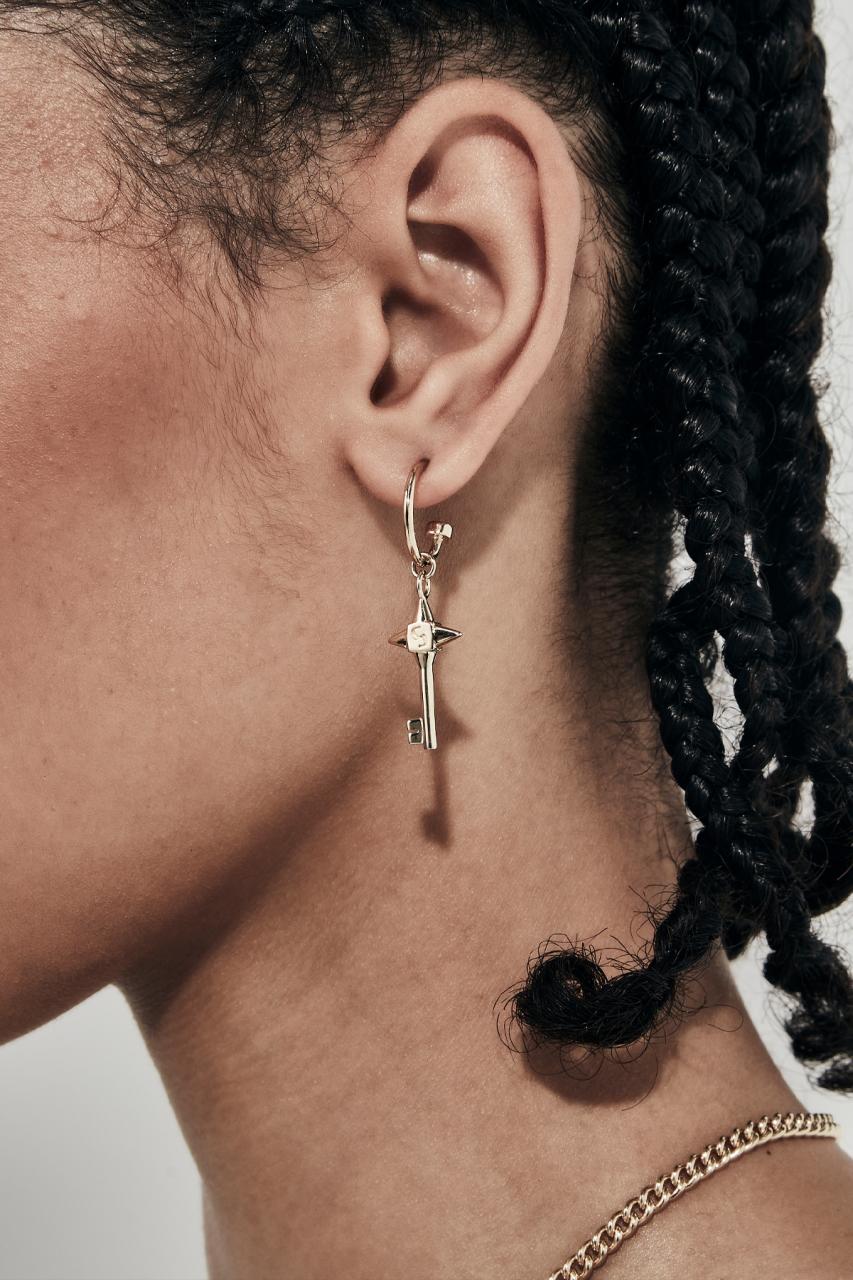 Stolen Girlfriends Club Love Key Anchor Earrings