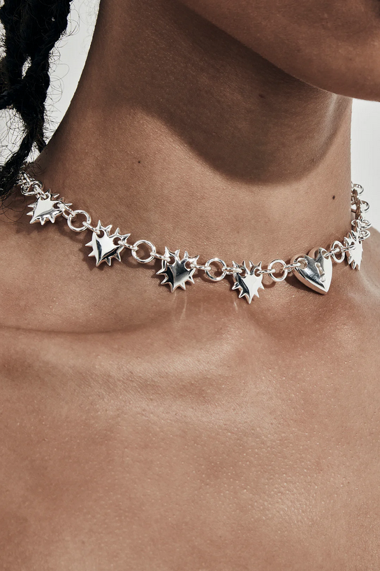 Stolen Girlfriends Club Sterling Silver Love Locket Eternity Necklace