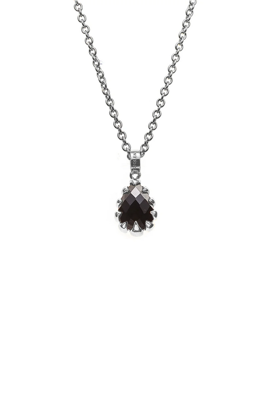 Stolen Girlfriends Club Sterling Silver Love Claw Drop Necklace with Black Onyx