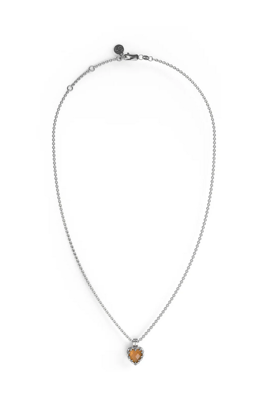 Stolen Girlfriends Club Sterling Silver Citrine Love Claw Necklace