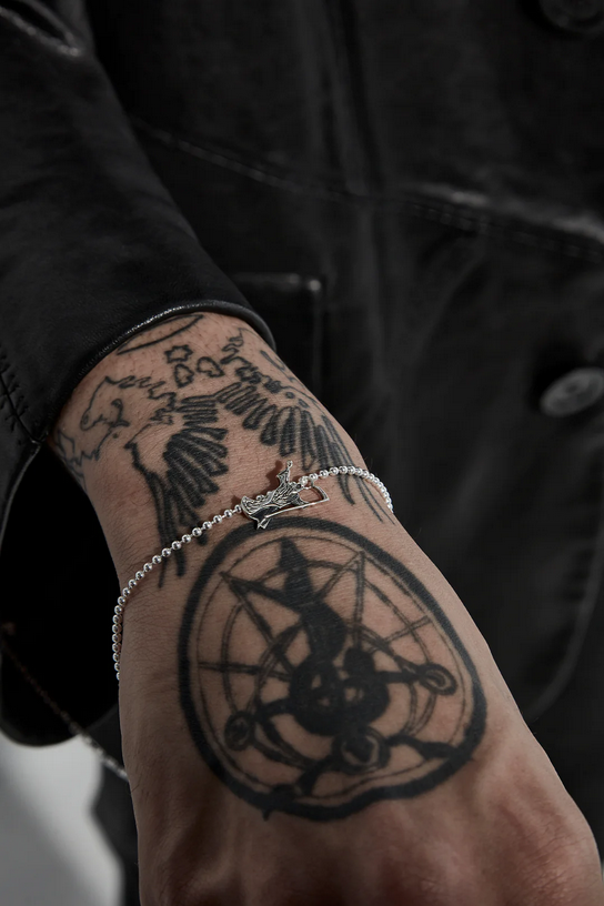 Stolen Girlfriends Club Sterling Silver Grim Reaper Bracelet