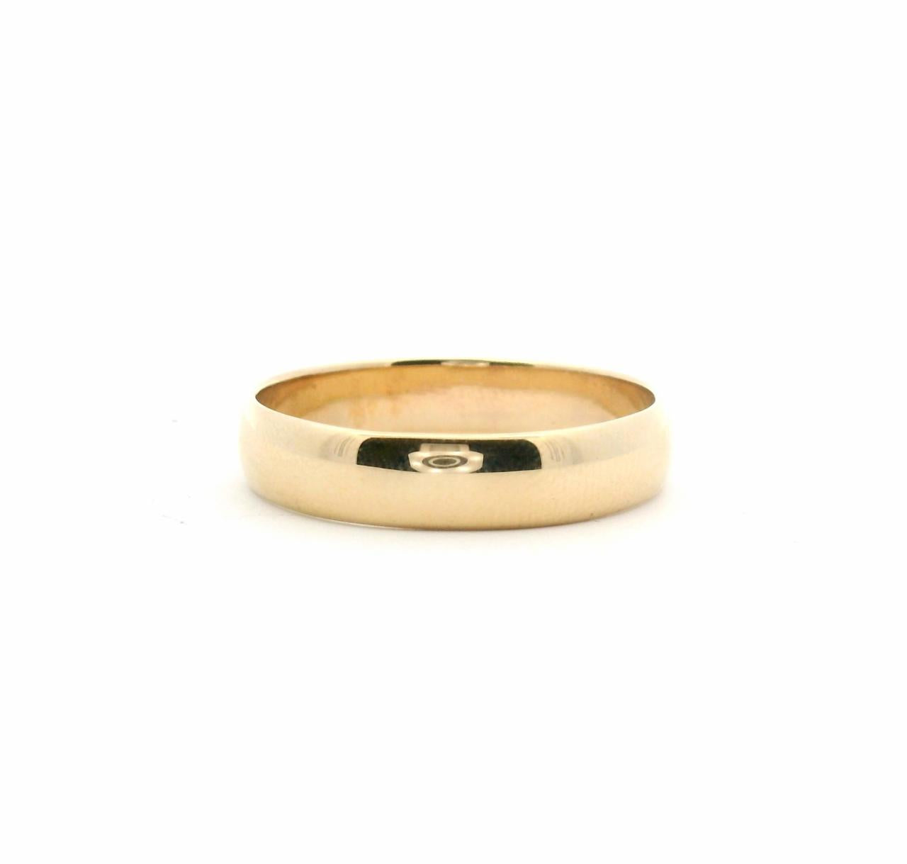 Estate 9ct Yellow Gold 4.4mm Plain Band