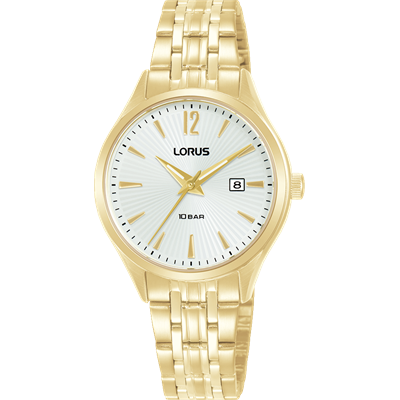 Lorus Stainless Steel Gold Plated Dress Watch