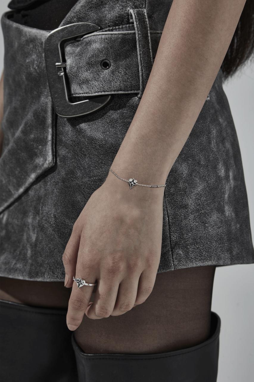 Stolen Girlfriends Club Sterling Silver Celestial Heart Bracelet with Topaz