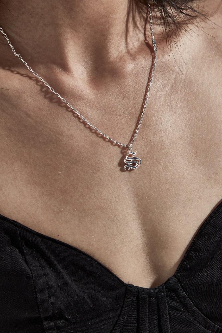 Stolen Girlfriends Club Sterling Silver Old English Necklace