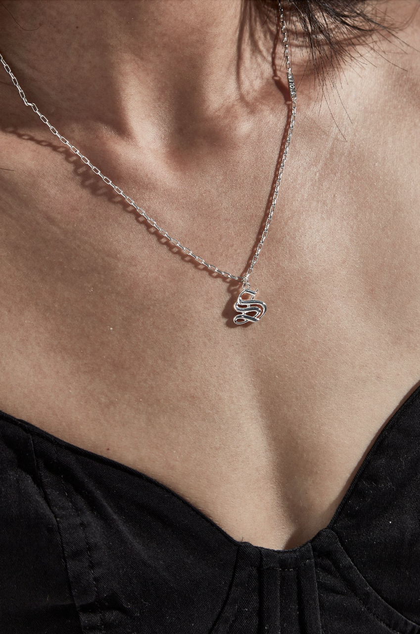 Stolen Girlfriends Club Sterling Silver Old English Necklace