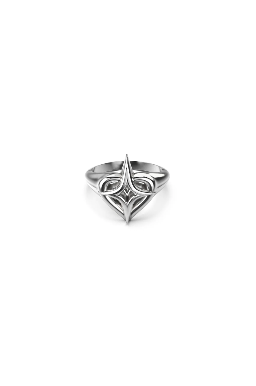Stolen Girlfriends Club Sterling Silver Starstruck Signet Ring