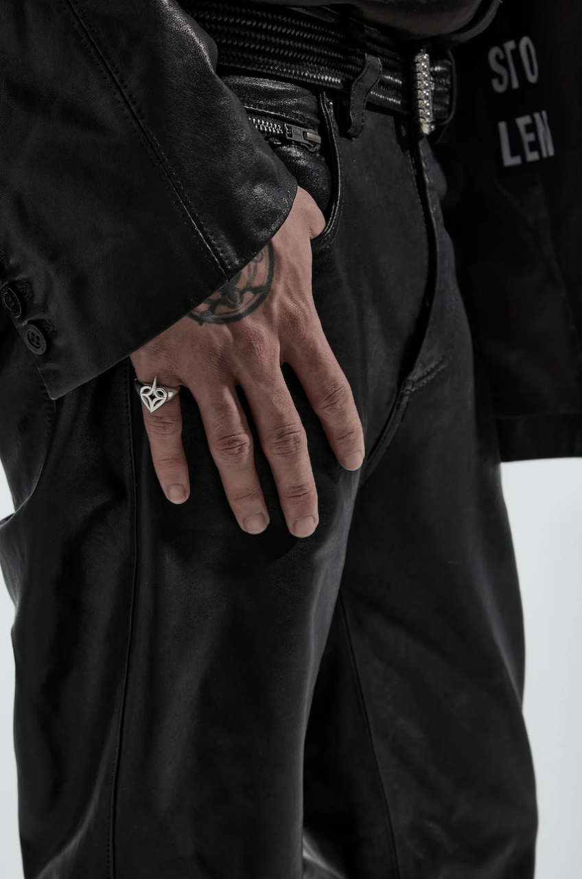 Stolen Girlfriends Club Sterling Silver Starstruck Signet Ring