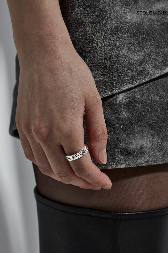 Stolen Girlfriends Club Sterling Silver Starstruck Imprint Band