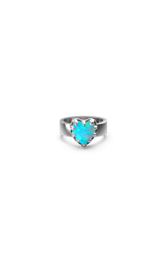 Stolen Girlfriends Club Sterling Silver Love Claw Opal Ring