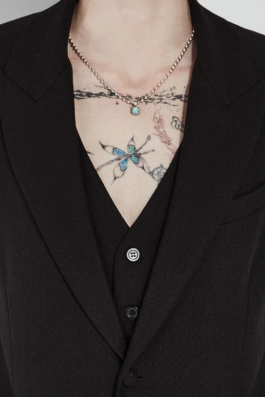 Stolen Girlfriends Club Sterling Silver Opal Baby Claw Ball Chain Necklace