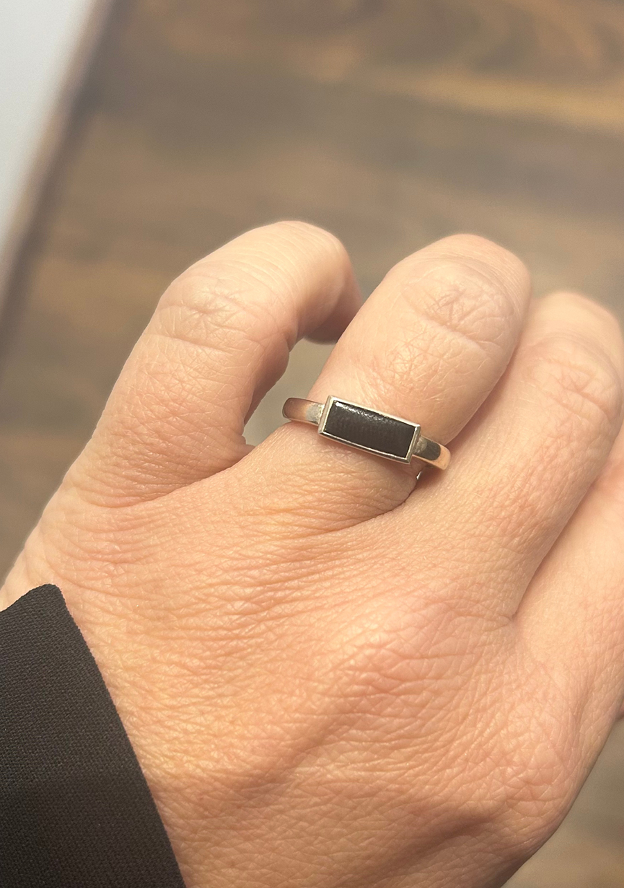 Sterling Silver Onyx Ring