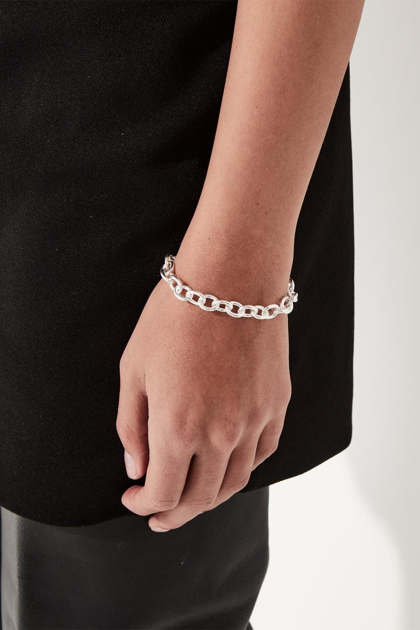 Stolen Girlfriends Club Sterling Silver Wide Cable Chain Bracelet