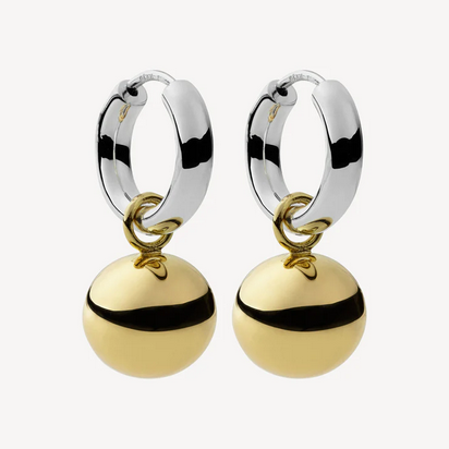 Najo Sterling Silver & 14ct Gold Plated Shayla Earrings