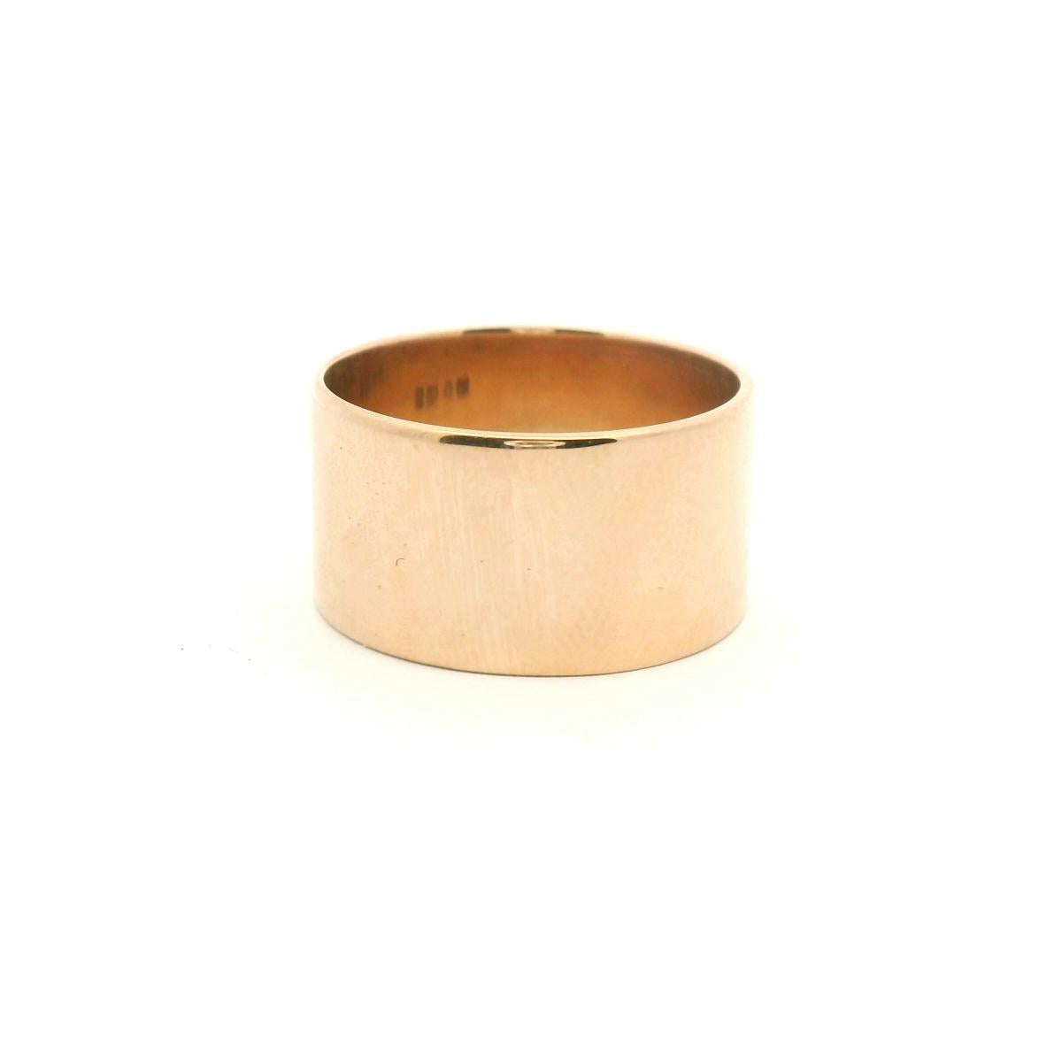 Estate 18ct Yellow Gold Cigar Band