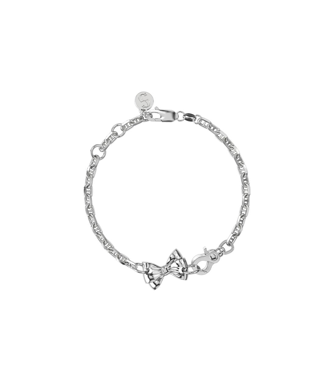 Stolen Girlfriends Club Sterling Silver Pierced Bow Bracelet