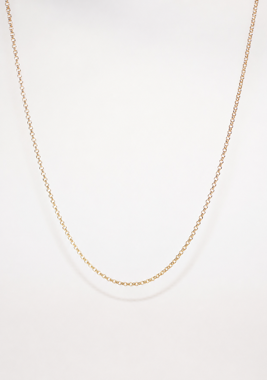 9ct Yellow Gold Round Belcher Chain