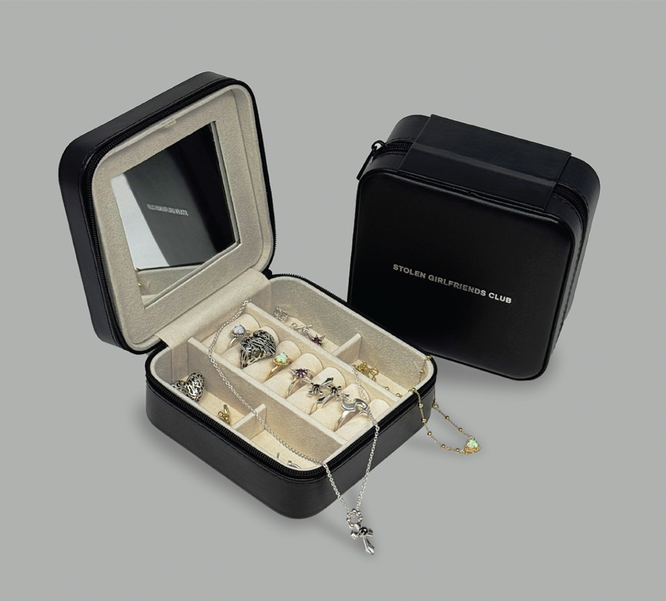 Stolen Girlfriends Club Black Travel Jewellery Box