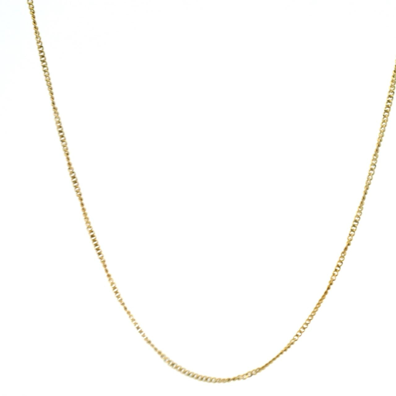 Estate 9ct Yellow Gold Curb Link Chain