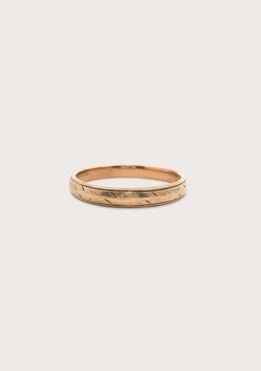 Estate 9ct Yellow Gold Plain 3.10mm Band
