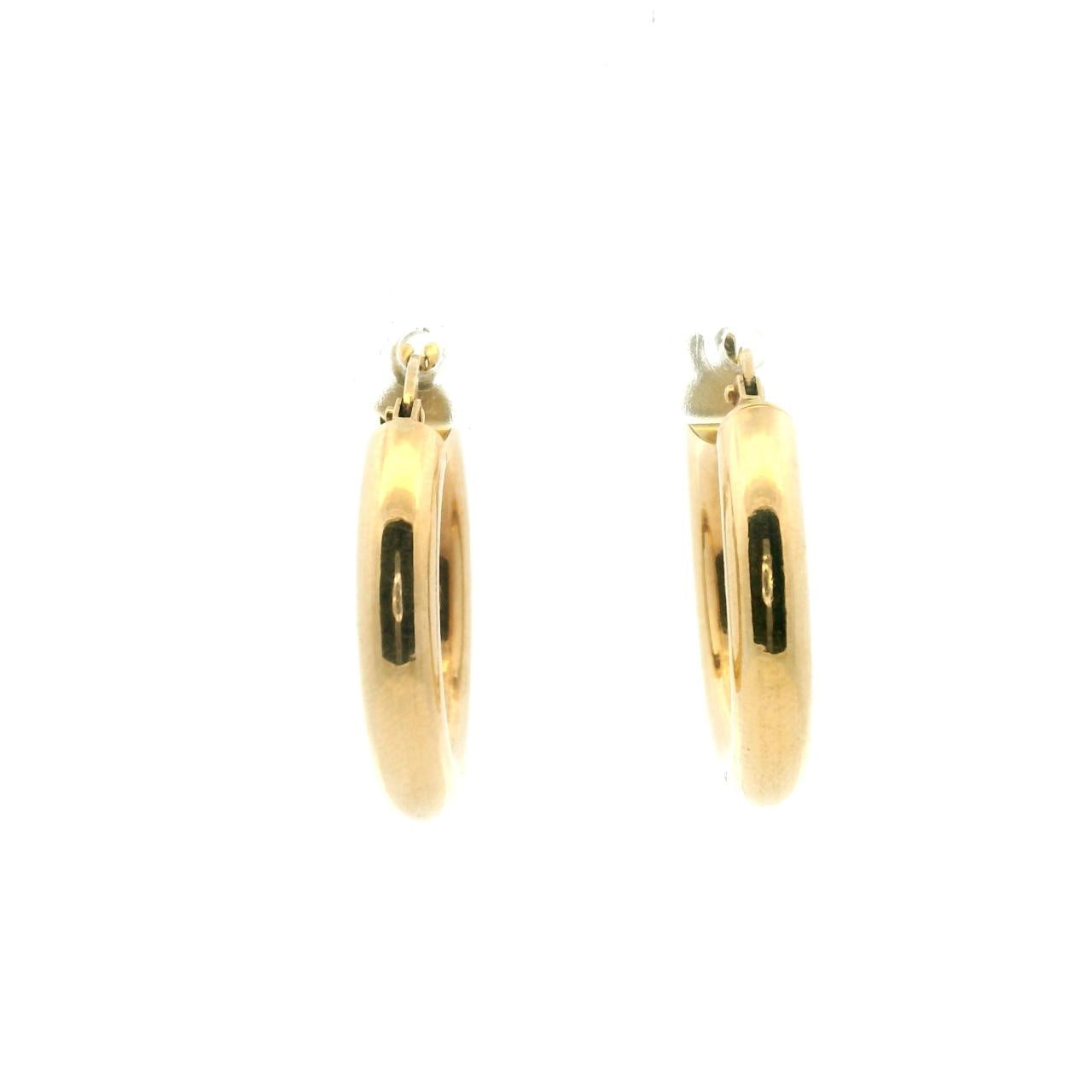 Estate 9ct Yellow Gold Hoop Earrings