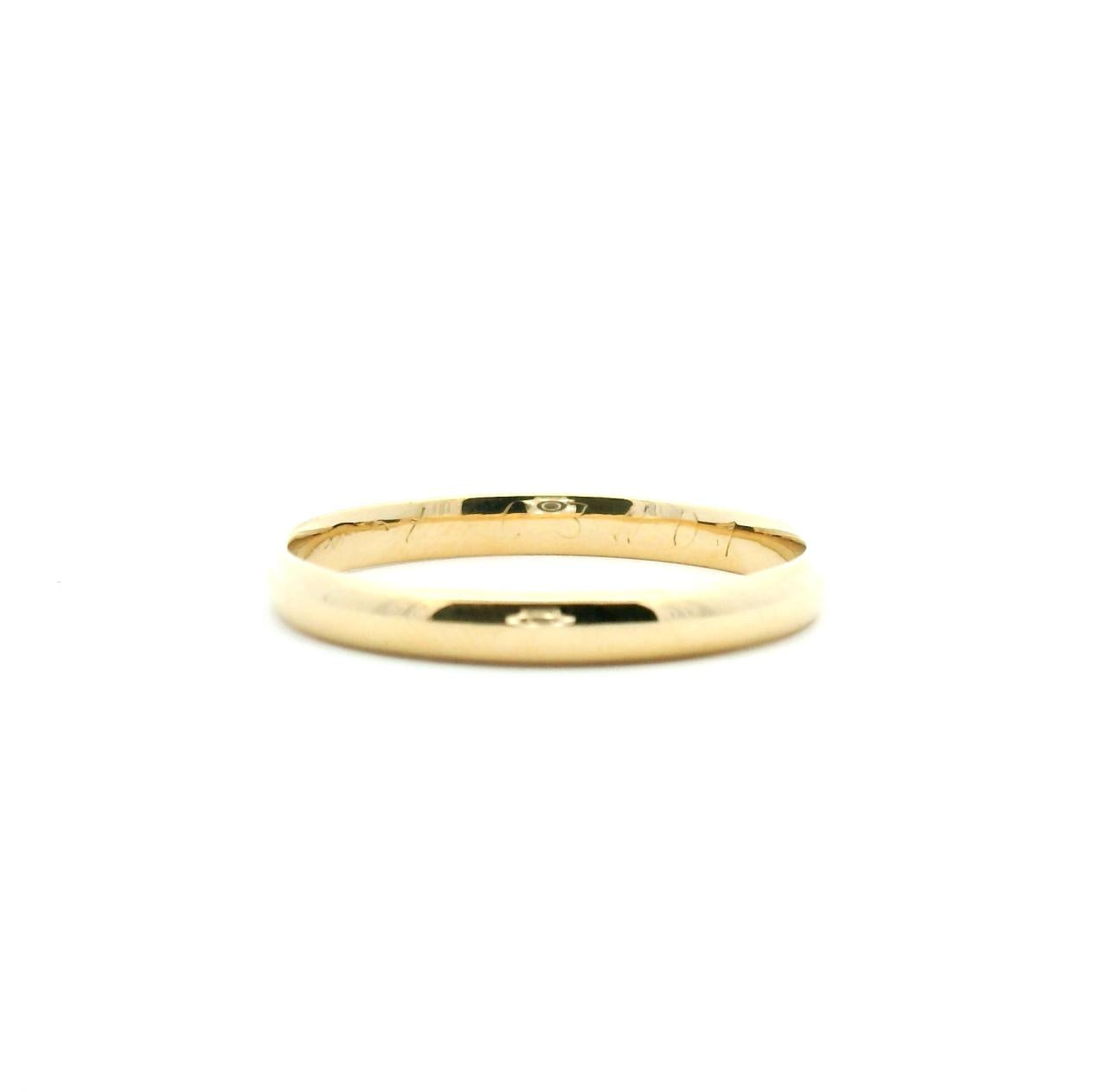 Estate 18ct Yellow Gold Plain 2.95mm Band